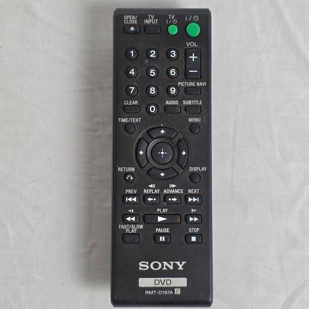 Sony DVD Remote Control RMT-D197A